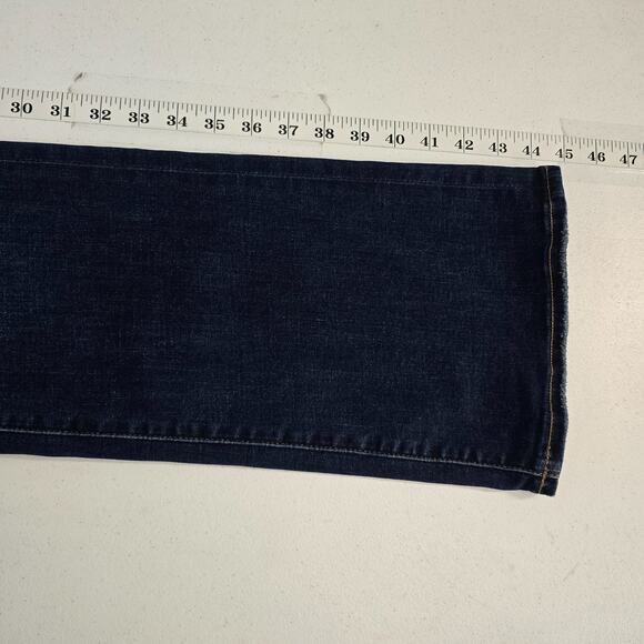 American Eagle high-rise skinny kick jeans blue denim womens next level 14 long - Picture 4 of 11